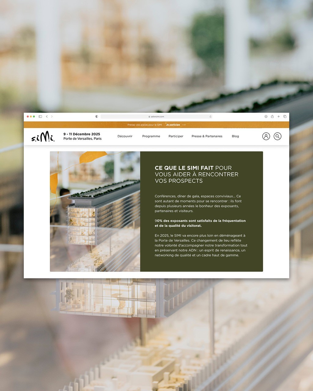 Aperçu du site SIMI