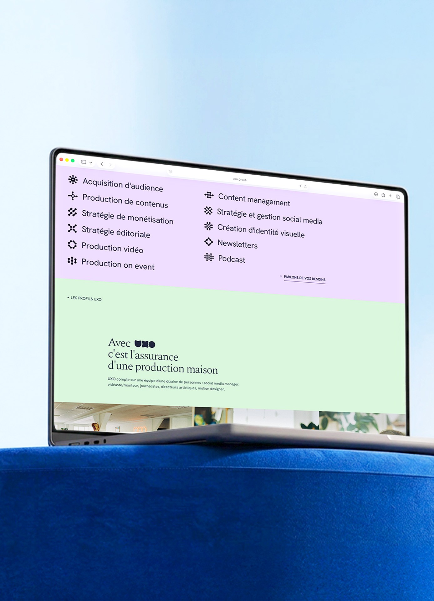 Aperçu du site UXO